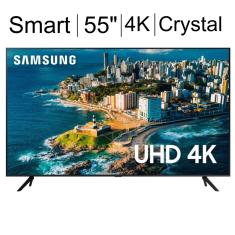 Smart TV 55" Samsung |4K| Tela sem bordas aparentes e qualidade Ultra HD - 55CU7700