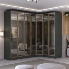 Guarda-roupa Módulo 4 Portas + Módulo Canto + Módulo 2 Portas Ravi - M