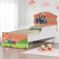 Mini Cama Trenzinho Com Colchão - Kids Mobili