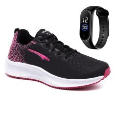 Tênis Feminino Caminhada Esportivo Leve + Relogio-Feminino
