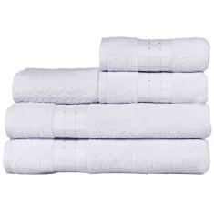 Jogo De Banho Toalhas Magic 5 Peças Branco