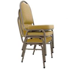 03 Cadeiras Para Hotel E Auditório Linha Hotel Bege