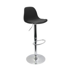 Banqueta Joly Eames Base Giratória Regulável Preto