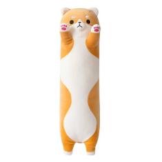 Almofada longa de pelúcia para cães PEACH CAT Shiba Inu Corgi Stuffed Anim