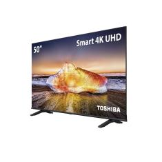 Smart TV 50" Toshiba 4K DLED Dolby Audio VIDAA com Espelhamento de Tela e WIfi - TB022M Preto