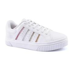 Tenis Slip On Branco Glitter Godiva 333958-Feminino