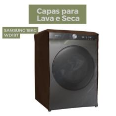 Capa lava e seca samsung 18kg wdt18t smart transparente flex - Capas F