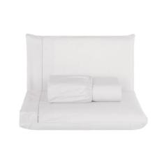 Jogo de Lençol Liso CASAL Ponta Palito 3 Peças 100 Algodão - Enxovais 