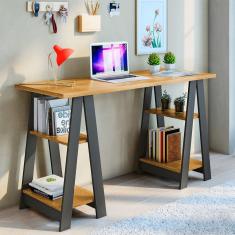 Escrivaninha Cavalete com Prateleiras Vigor JCM Móveis