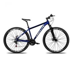 Bicicleta Aro 29 Absolute Nero 5 Alumínio 27v K7 Freio Disco Mecânico Garfo Suspensão - Azul Tam.19