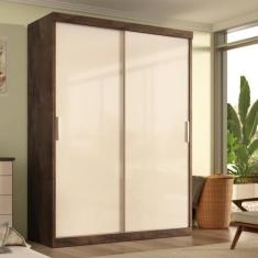 Guarda Roupa Roma 2 Portas Corre 2gav - Quarta Divisão Móveis, Chocola