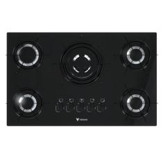 Cooktop 5 Bocas Venax Sognare Tripla Chama Preto Gas Glp