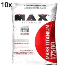Kit 10X Mass Titanium 17500 - 3000g Refil Baunilha - Max Titanium
