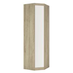 Guarda Roupa Modulado Canto Oblíquo Com Espelho 1 Porta 3 Prateleiras Master Luciane Móveis