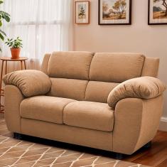 Sofá 2 Lugares Cama inBox Paris com 152cm de Largura e Revestido em Bouclé