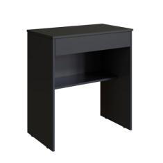 Escrivaninha Pequena com Prateleira e Gaveta Para Quarto(PRETO)