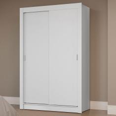 Guarda-roupa Solteiro 2 Portas De Correr Branco Milano Madesa Branco