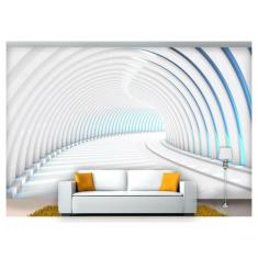 Papel De Parede Túnel Profundo Geométrico 3D At51 - Você Decora