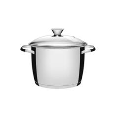 Caldeirão com Fundo Triplo e Tampa de Vidro Tramontina Inox 22Cm, CALDEIRAO ALLEGRA