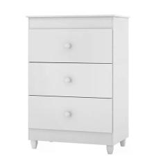 Cômoda Ternura 3 Gavetas - Branco - Peternella Móveis Branco