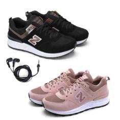 Kit 2 Tênis Feminino Academia Fitness + Fone de Ouvido Fio - Rede Carn