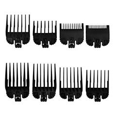 mewmewcat 8 unidades/conjunto de pente de limite universal para aparador de cabelo Guia de corte de cabelo Acessório de reposição para cortador de cabelo de barbeiro