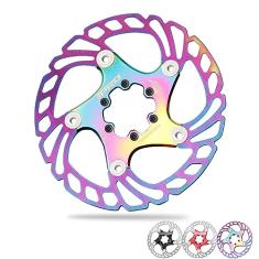 BUCKLOS Rotor de freio a disco de bicicleta flutuante IIIPRO 140 mm 160 mm 180 mm 203 mm com 6 parafusos, rotores de freio a disco de bicicleta de aço inoxidável Mountain Bike MTB para bicicleta de