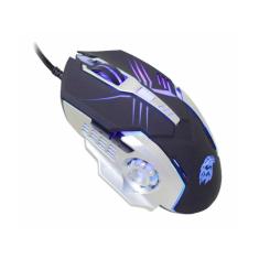 Mouse Gamer K-Mex Motobot MO-T436 - 2400dpi - com LED RGB - 6 Botões-Unissex