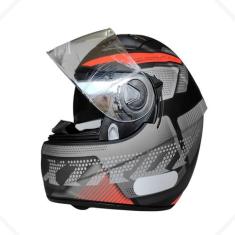 Capacete Moto Ebf Xtroy Com Óculos Interno Fumê + Narigueira, Furious 