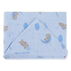 Toalha De Banho Bebe Felpuda Forrada de Fralda com Capuz Enxoval Recém