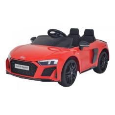 Mini Carro Elétrico Infantil Audi R8 Vermelho 12V Com Controle