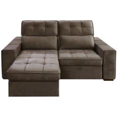 Sofá Retrátil Reclinável 3 Lugares Veludo Joly Barsa Gralha Azul, Marr