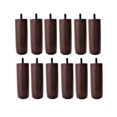 12 Pés Madeira Maciça Marrom Cama Box Ou Baú Solteiro - Zoe & Charis D