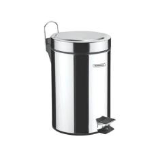 Lixeira Inox Com Pedal Tramontina Brasil 12 Litros, Prata
