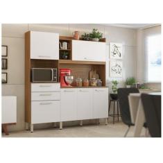 Armário Cozinha Compacta 6 Portas 2 Gavetas 1 espaço Forno Select - De