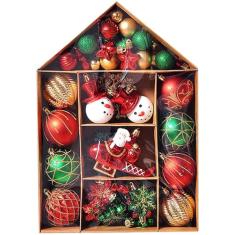 6 peças de 3,5 polegadas em forma de doces enfeites de Natal sortidos de plástico inquebrável de Natal pendurado decoração caixa conjunto feriado decoração de festa de casamento /627 (Size : Airplane