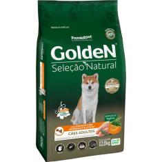 Ração Seca PremieR Pet Golden Seleção Natural Frango, Abóbora e Alecrim para Cães Adultos - 12 Kg