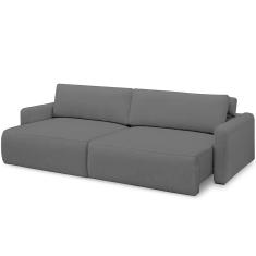 Sofá Retrátil Reclinável Para Sala De Estar Living 270cm Sevilha F04 Veludo Preto