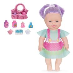 Boneca Sapekinha Estilosa Colors Tuca Menina Bebê e Bolsinha - Milk Br