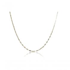 Colar Cumprido Com Mini Elos Folheado Em Ouro 18k