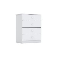 Cômoda Infantil Labirinto 4 Gavetas Branco - Henn