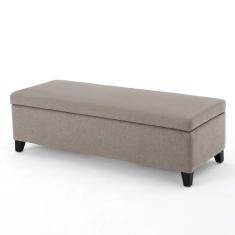 Recamier Bau Julia 1,60m Suede Bege - Inova Decor