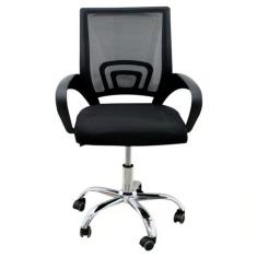 Cadeira De Escritório Confortavel Home Office Mesh Diretor Giratoria New Java Preto