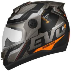 Capacete Moto Fechado Pro Tork Evolution G8 Evo Brilhante Com Nariguei