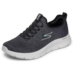 Skechers Gowalk Flex – Tênis esportivo casual para caminhada com espuma resfriada a ar, Preto/branco 2, 42