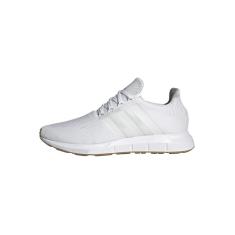 adidas Tênis masculino Swift Run, branco/preto, 38