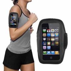 Braçadeira Esportiva 5.5 Pol para smartphone - Armband Preta