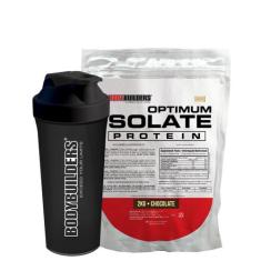 Kit Optimum Isolate Whey Protein 2kg + Coqueteleira - Bodybuilders,  C