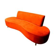 Sofá Decorativo Curvo 3 Lugares Sofisticado Siena - Grupo Versatile