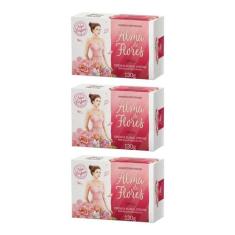Sabonete Alma De Flores 130G Floral Intense-Kit C/3Un